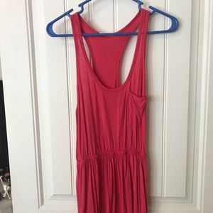 Coral tank dress